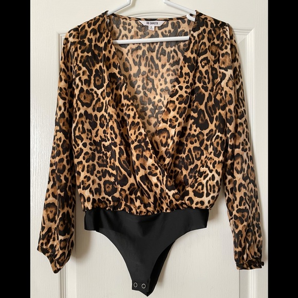 NWOT BB Dakota “Ride Or Tie” Leopard Bodysuit - Picture 5 of 8